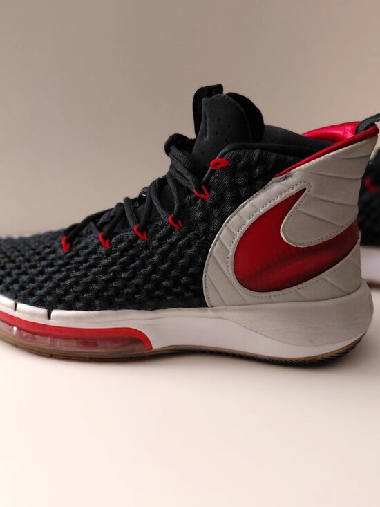 Nike Basketball Sneakers Hi-Top Athletic Gym Shoe Red White Blue Men\'s size 10.5 main image 6